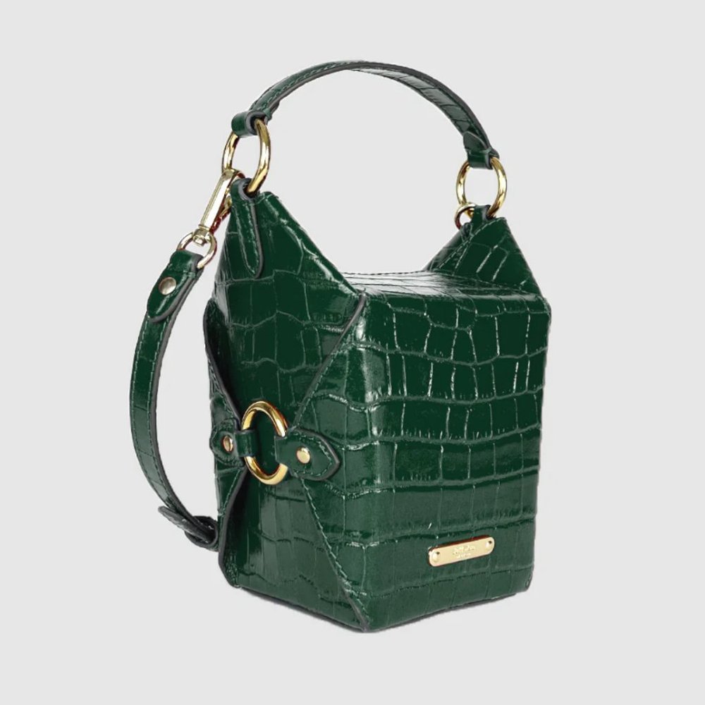 Jeff Wan Lunch Box 11 Bag Green Crocodile